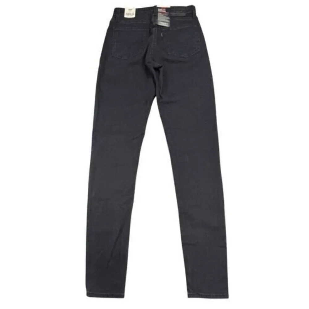 Levi's 721 High Rise Skinny Jean Size 25 Long Shot - Black - Picture 6 of 8